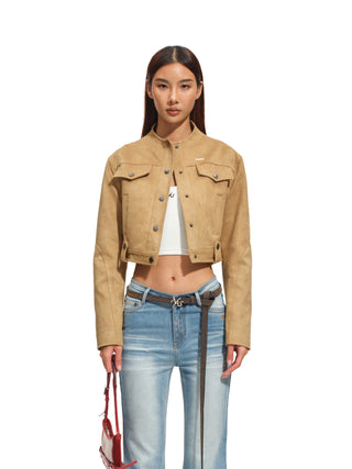 Amber Brown Safari Jacket