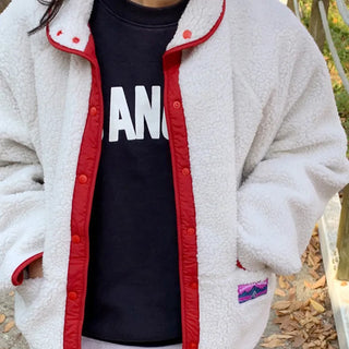 [3 colors] Bi-color reversible fleece dumble hoodie