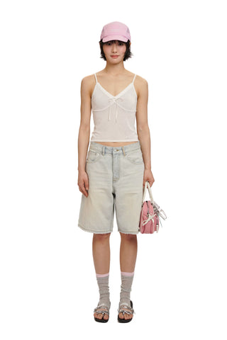 [moromoro2] Lace Trim Cami Top