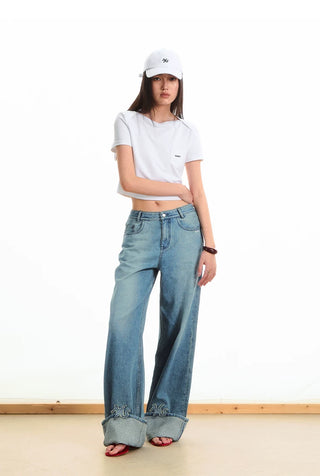 [NOTAWEAR] Envelope Collar Cotton T-Shirt