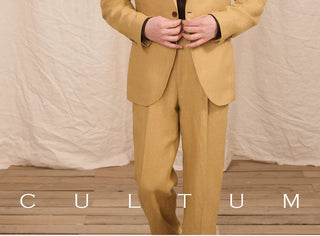 [CULTUM] Linen Single-Breasted Suit