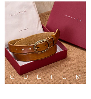 [CULTUM] Top Grain Distressed Belt