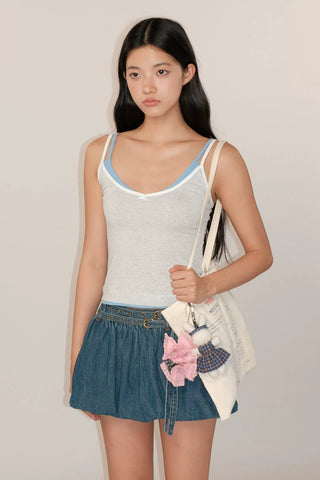 [moromoro2] Stripe Cami Top