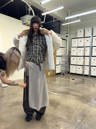 [NeverSeez] Plaid Cotton Shirt