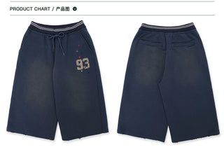 [Moromoro2] Distressed Star Applique  Sweatpants