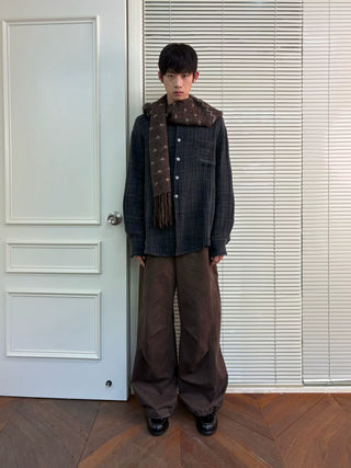 [NeverSeez] Washed Workwear Pants