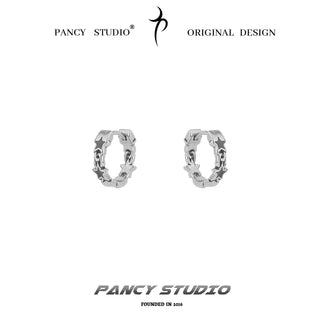 STAR HOOP EARRINGS