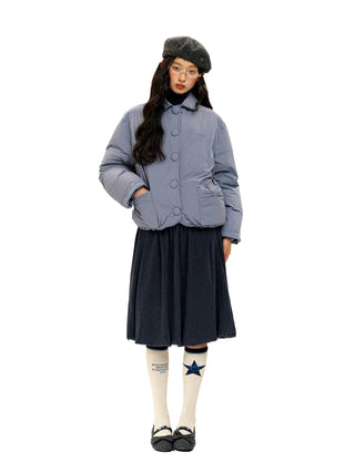 [Moromoro2] Bow Pocket Down Jacket