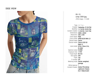 [CONP] Graphics Slim Fit Mesh T-shirt