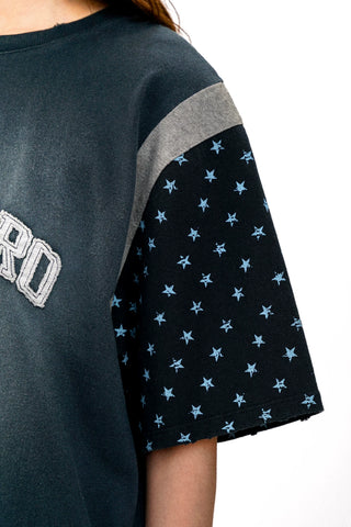 [Moromoro2] Star Applique Gradient T-shirt