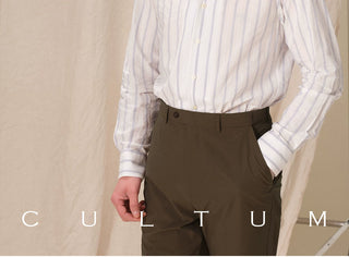 [CULTUM] Striped Easy-Care Shirt