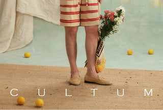 [CULTUM] Striped Knit Shorts