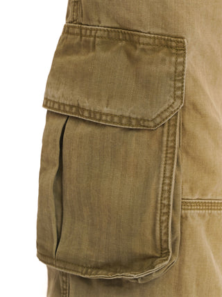 [MOROMORO] Washed Twill Cargo Pants