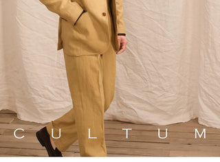 [CULTUM] Linen Single-Breasted Suit