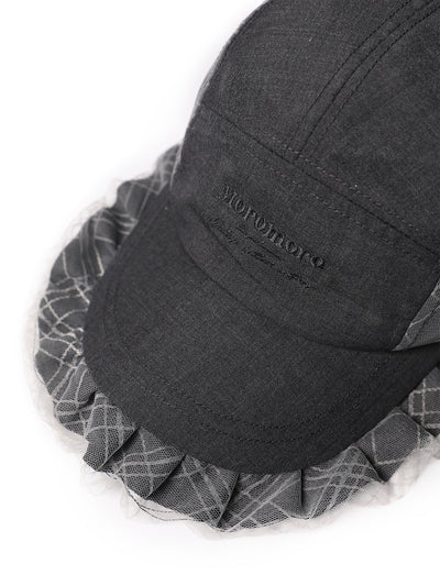 [Moromoro2] Wool Blend Double Trim Baseball  Cap