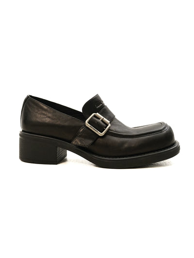 [Moromoro2] Distressed Leather Loafers