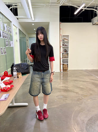 [NeverSeez] Lyocell-Wool Solid T-Shirt