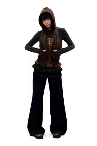 [Moromoro2] Floral Lace Hem Camisole