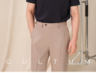 [CULTUM] Solid Color Polo Shirt