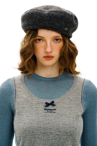 [Moromoro2] Solid Wool Beret