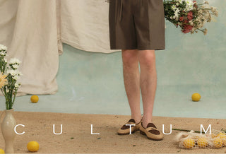 [CULTUM] Drawstring Pleated Shorts