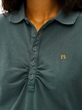 [Moromoro2] Embroidered Polo Top