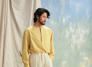 [CULTUM] Linen Drawstring Shorts