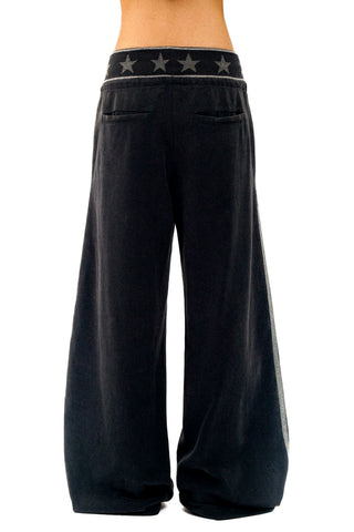 [Moromoro2] Star Ribbed Cotton Sweatpants