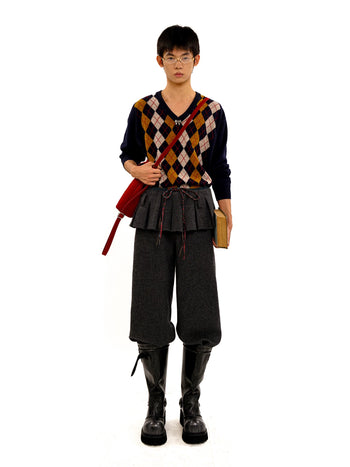 [Moromoro2] Faux Two-piece Trousers