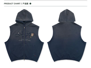 [Moromoro2] Rabbit Applique Hooded Vest