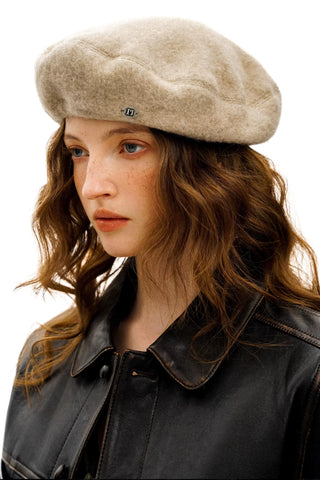 [Moromoro2] Solid Wool Beret