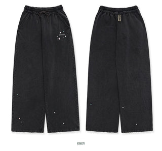 [Moromoro2] Bowknot Rhinestone Hooded Set