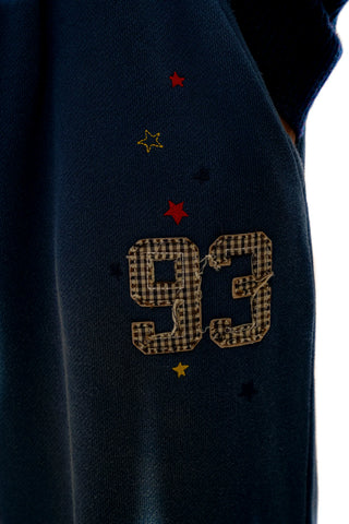 [Moromoro2] Distressed Star Applique  Sweatpants