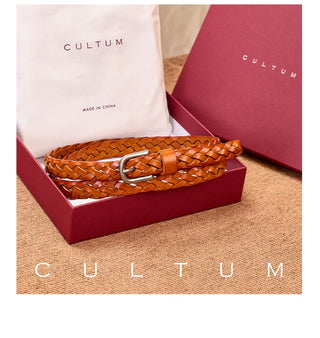 [CULTUM] Leather Woven Belt