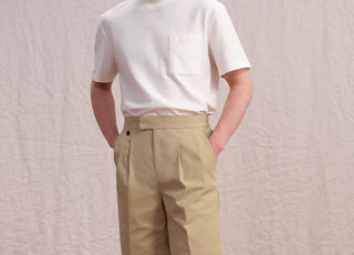 [CULTUM] Double Pleated Shorts