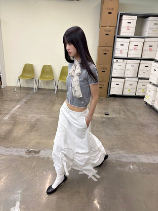 [NeverSeez] Colorblock Knit Cardigan