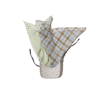 [Moromoro2] Floral Patchwork Bow Hat