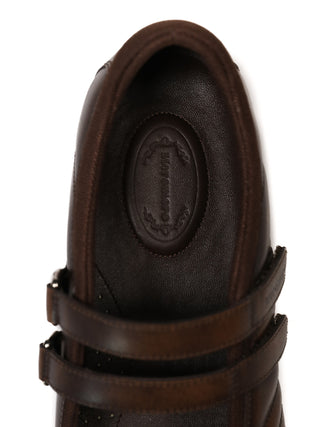 [Moromoro2] Leather Mary Jane Bow Flats