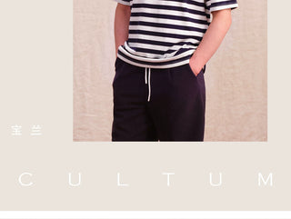 [CULTUM] Stripe Short-Sleeve Tee