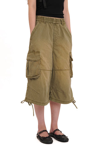 [MOROMORO] Washed Twill Cargo Pants