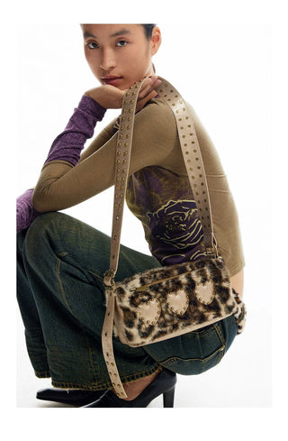 [CONP] Rivet Leopard Print Bag