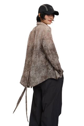 [moromoro2] Leopard Print Shirt