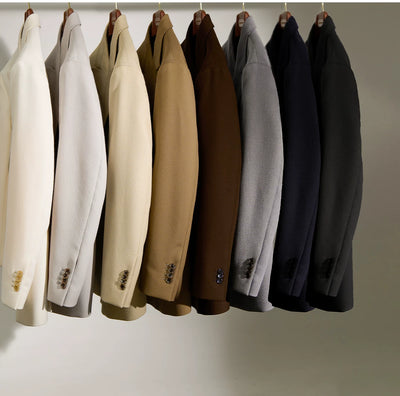 [CULTUM] Double-breasted Peak Lapel Suit Set