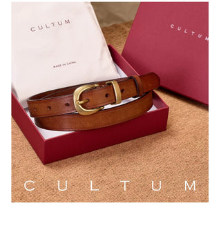 [CULTUM] Top-Grain Leather Belt