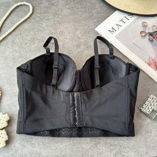 Sweetheart neck beaded padded cami top