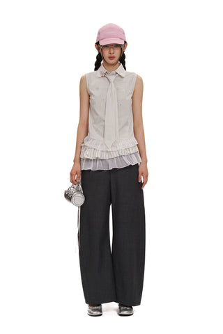 [moromoro2] Plaid Rhinestone Lace Shirt/Skirt  Cover