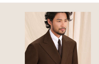 [CULTUM] Double-breasted Peak Lapel Suit Set