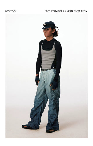 [CONP] Crinkle Paratrooper Pants