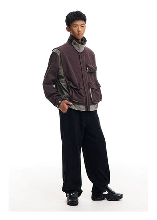 [CONP] Multi-pocket Spliced Jacket