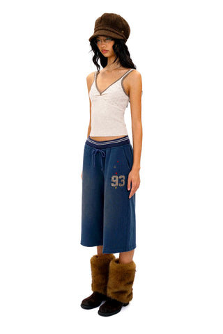 [Moromoro2] Distressed Star Applique  Sweatpants